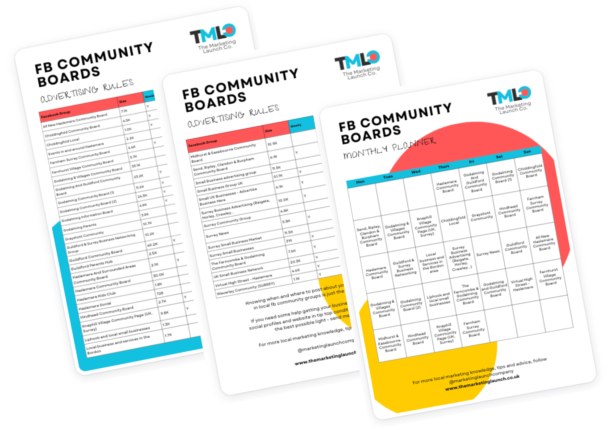 Printable list of all your local Facebook Community Board advertising Rules